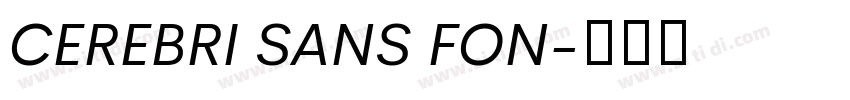 CEREBRI SANS FON字体转换